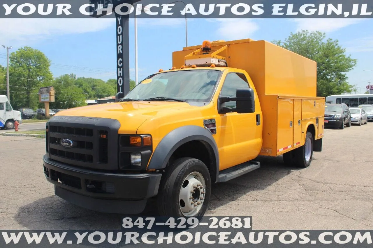 Orange 2009 Ford Super Duty F-550 DRW 4X2 2dr Regular Cab 140.8 200.8 in. WB for sale in Elgin, IL