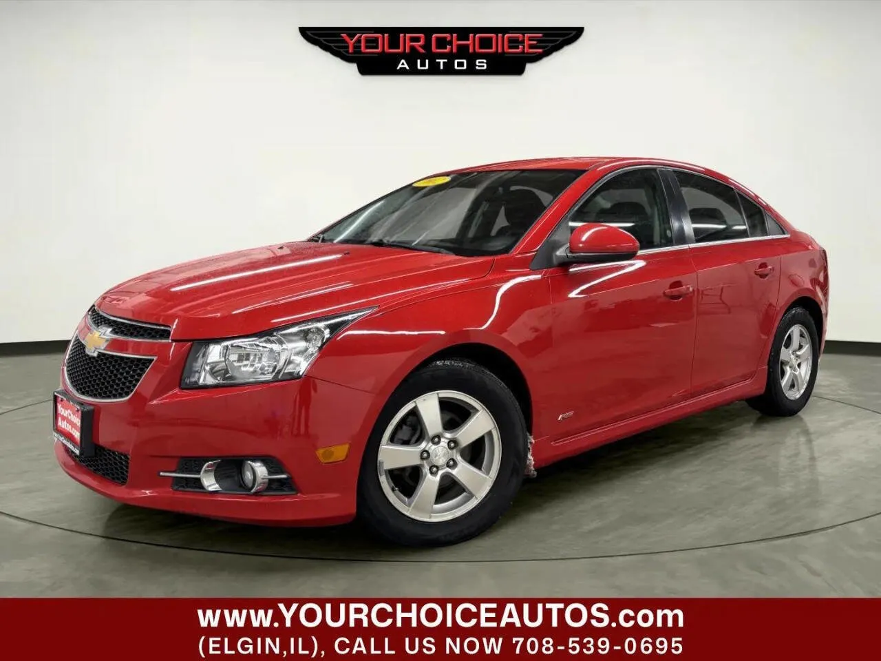 Red 2012 Chevrolet Cruze LT w/1LT for sale in Elgin, IL