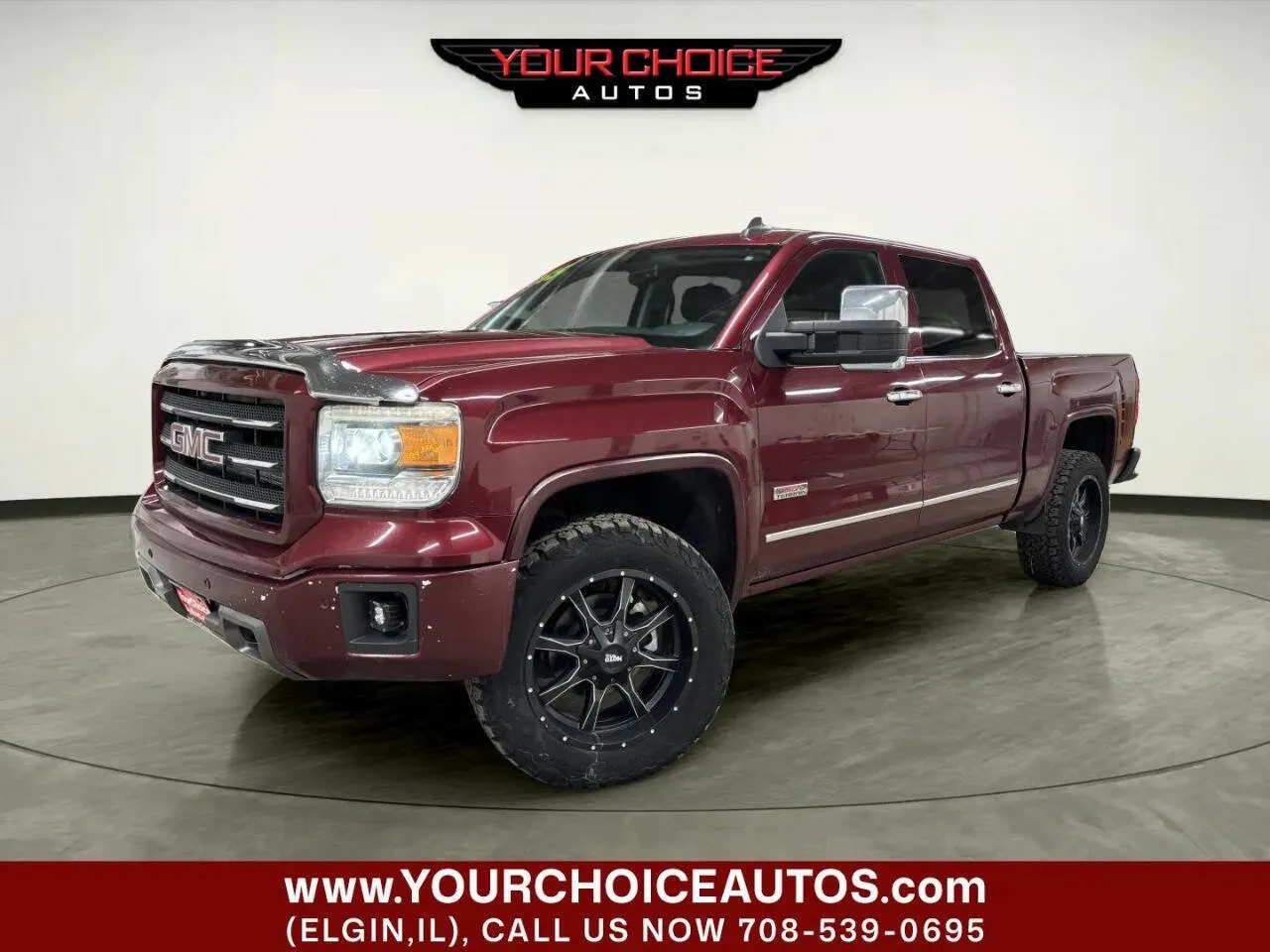 Red 2015 GMC Sierra 1500 SLT for sale in Elgin, IL