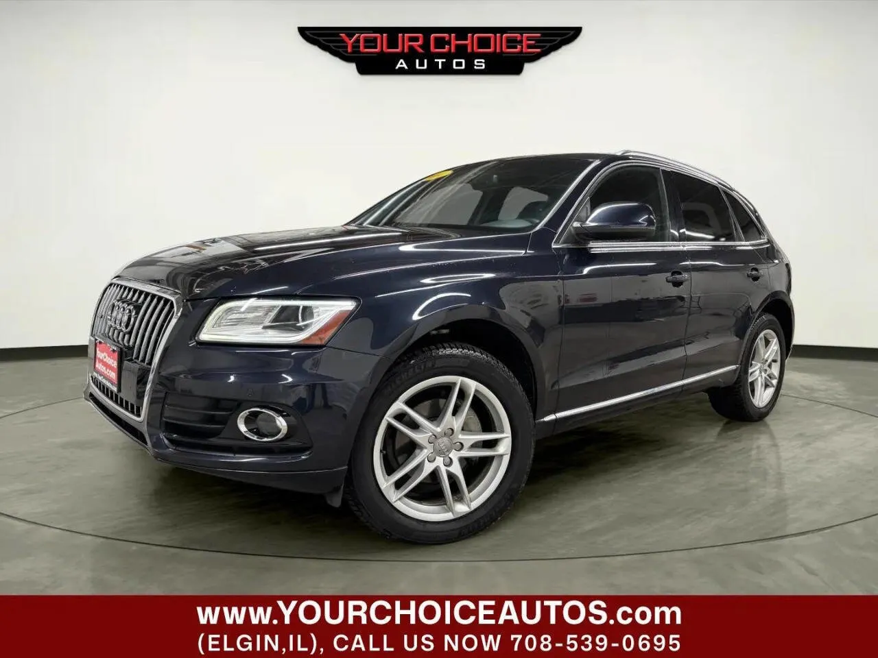 Blue 2014 Audi Q5 Premium Plus for sale in Elgin, IL