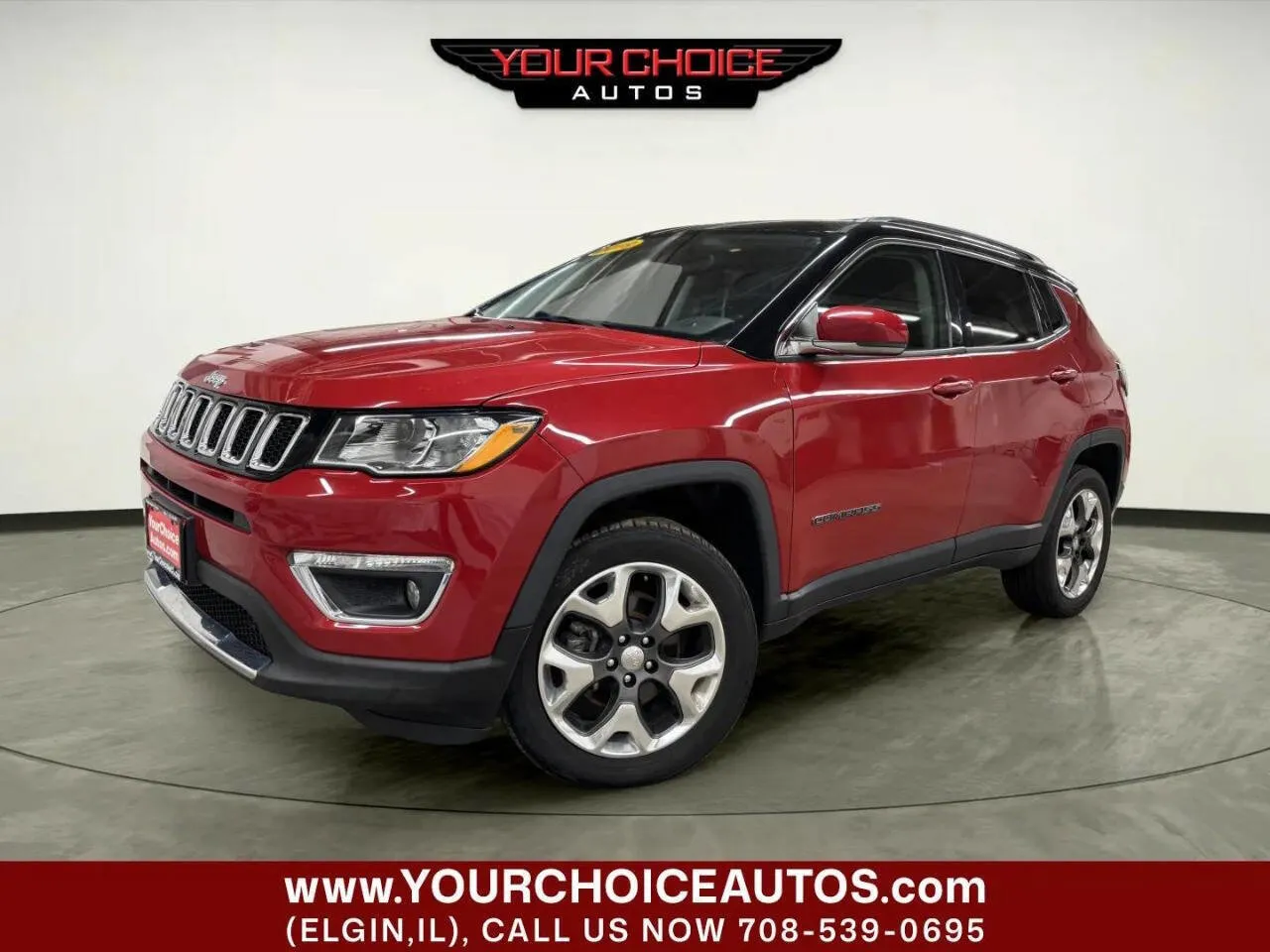 Red 2019 Jeep Compass Limited for sale in Elgin, IL