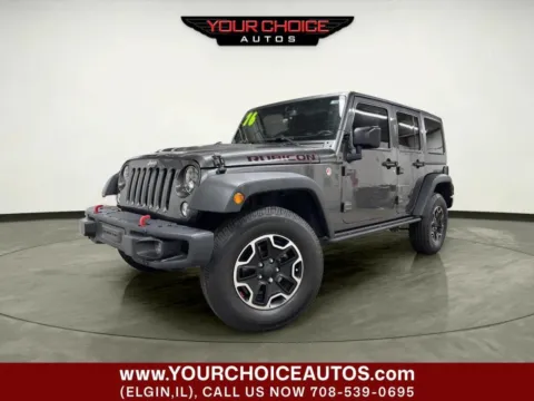 Gray 2016 Jeep Wrangler Unlimited Rubicon Hard Rock for sale in Elgin, IL