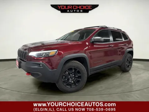 Red 2020 Jeep Cherokee Trailhawk for sale in Elgin, IL