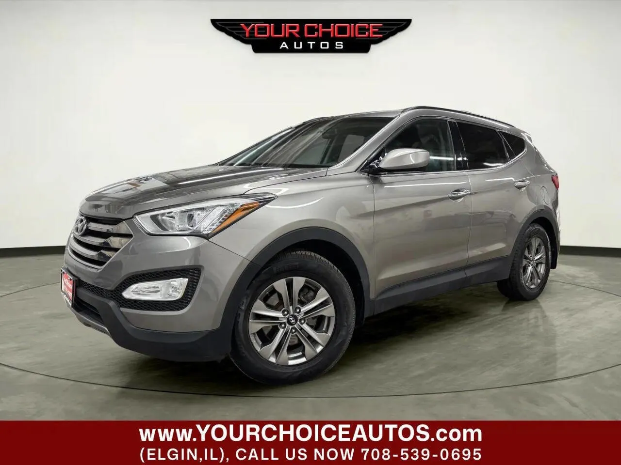 Gray 2015 Hyundai Santa Fe Sport 2.4L 4dr SUV for sale in Elgin, IL