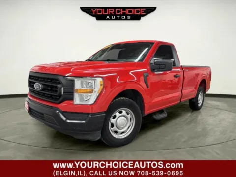 Red 2021 Ford F-150 XL 4x2 2dr Regular Cab 8 ft. LB for sale in Elgin, IL