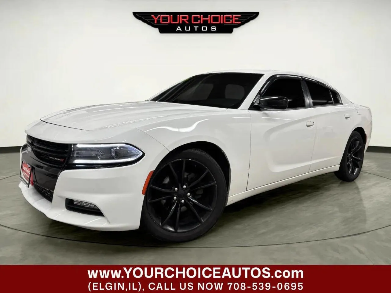White 2016 Dodge Charger SXT for sale in Elgin, IL