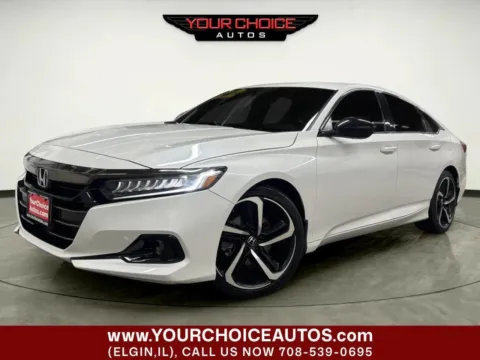 White 2022 Honda Accord Sedan Sport for sale in Elgin, IL