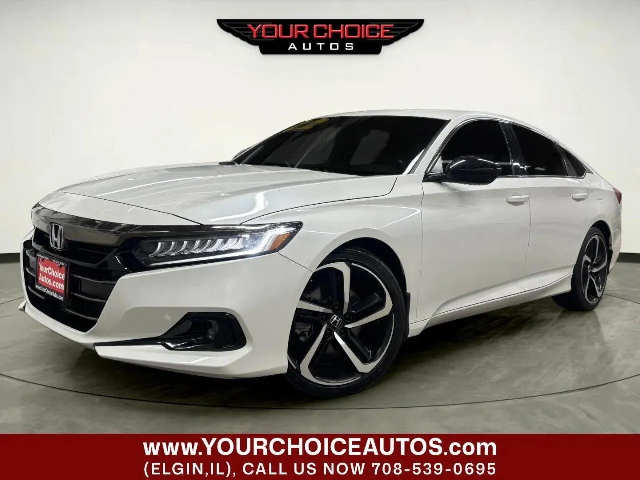 White 2022 Honda Accord Sedan Sport for sale in Elgin, IL