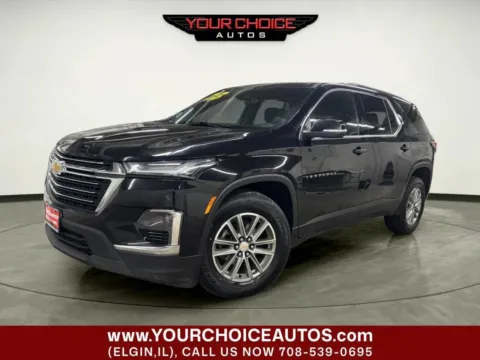 Black 2023 Chevrolet Traverse LT Cloth for sale in Elgin, IL