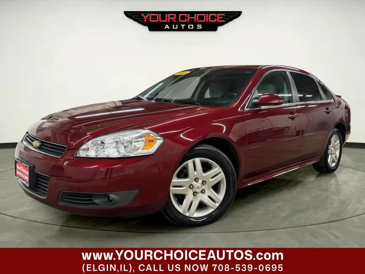 Red 2010 Chevrolet Impala LT for sale in Elgin, IL