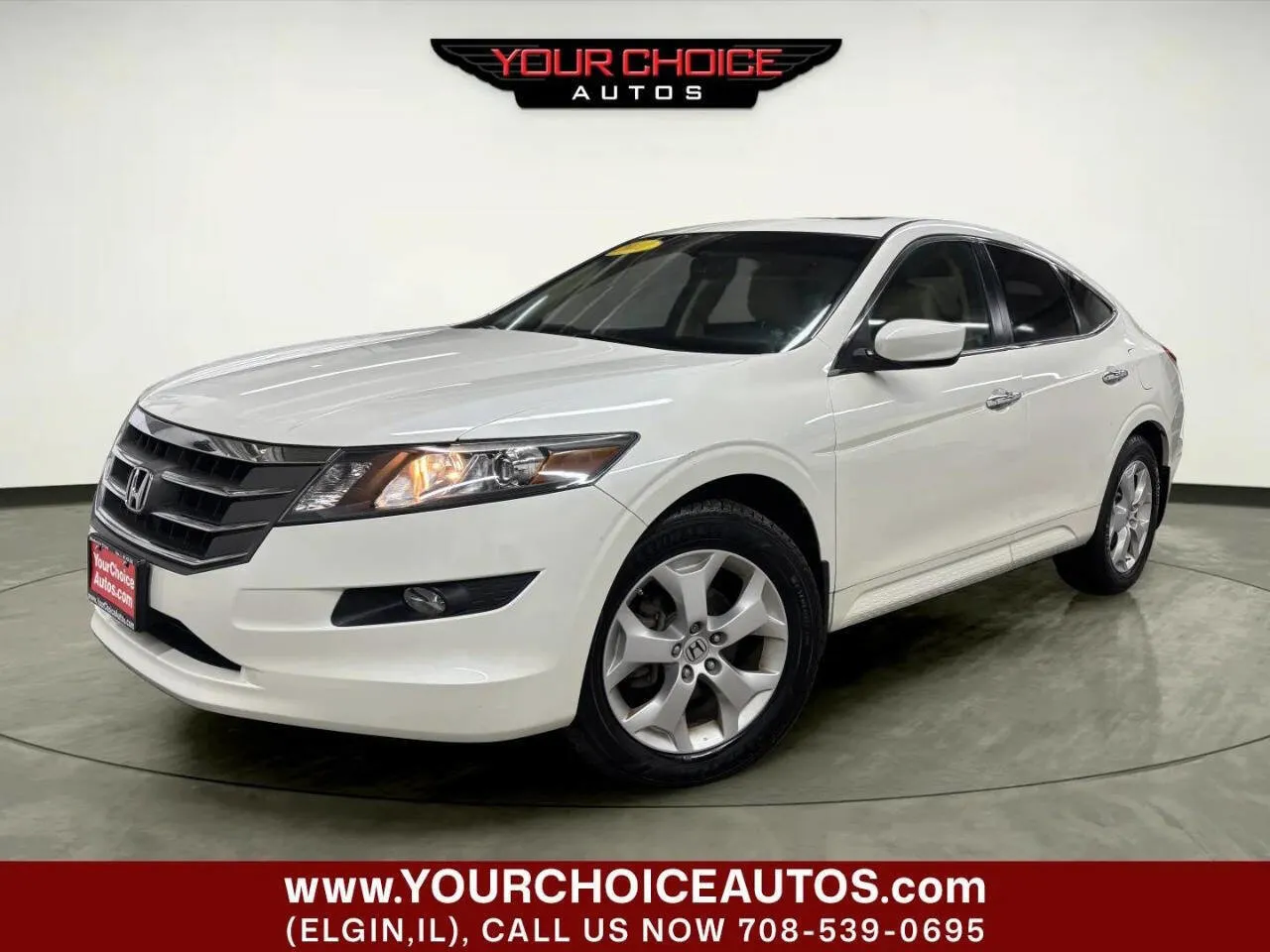 White 2011 Honda Accord Crosstour EX-L for sale in Elgin, IL