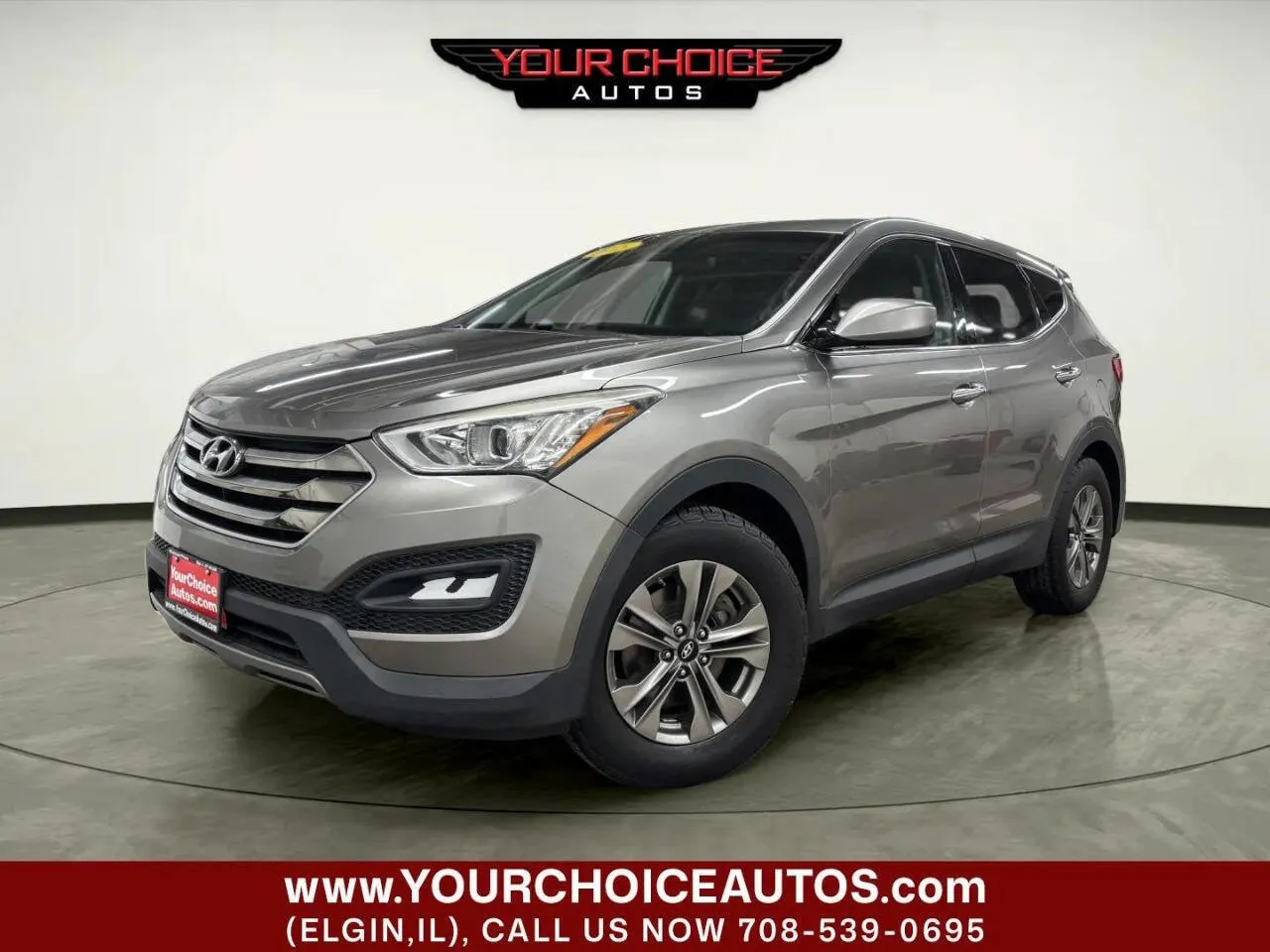 Gray 2015 Hyundai Santa Fe Sport 2.4L AWD 4dr SUV for sale in Elgin, IL