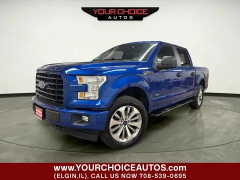 Blue 2017 Ford F-150 XL 4x4 4dr SuperCrew 5.5 ft. SB for sale in Elgin, IL