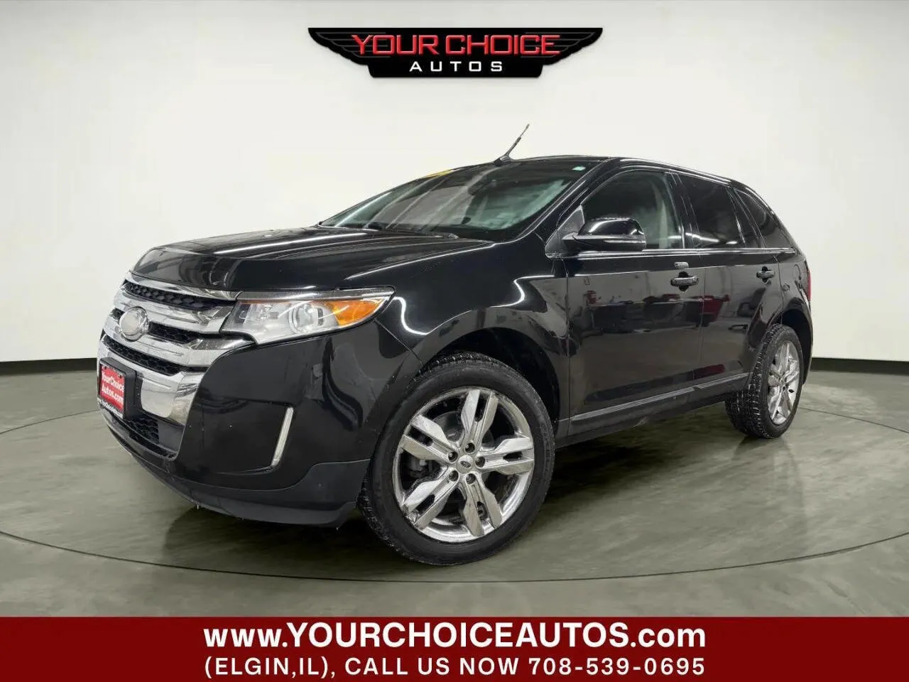 Black 2013 Ford Edge Limited for sale in Elgin, IL