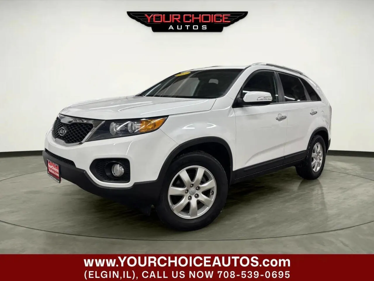 White 2013 Kia Sorento LX for sale in Elgin, IL