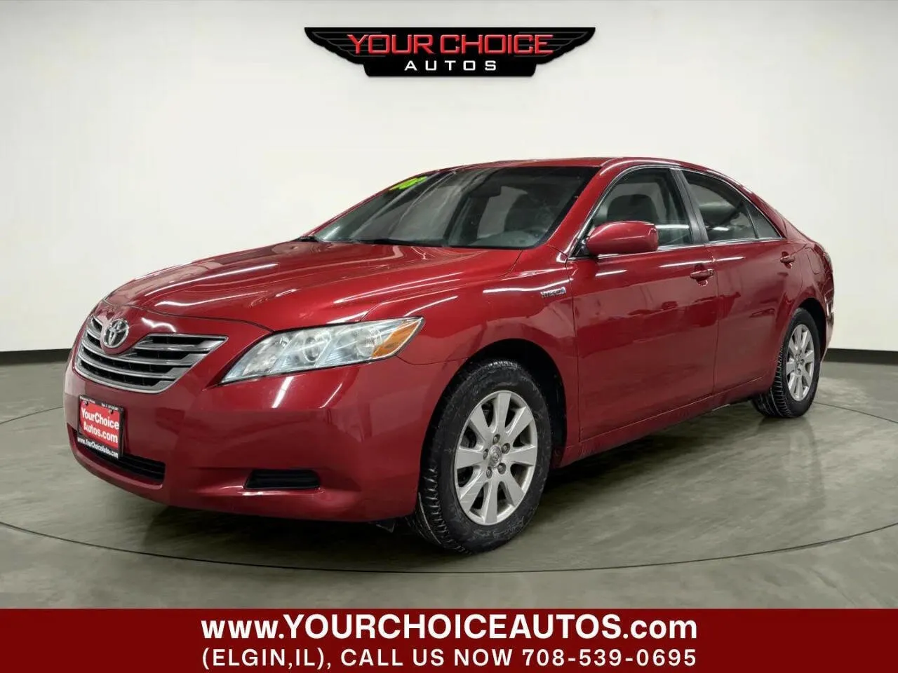 Red 2008 Toyota Camry Hybrid Base 4dr Sedan for sale in Elgin, IL