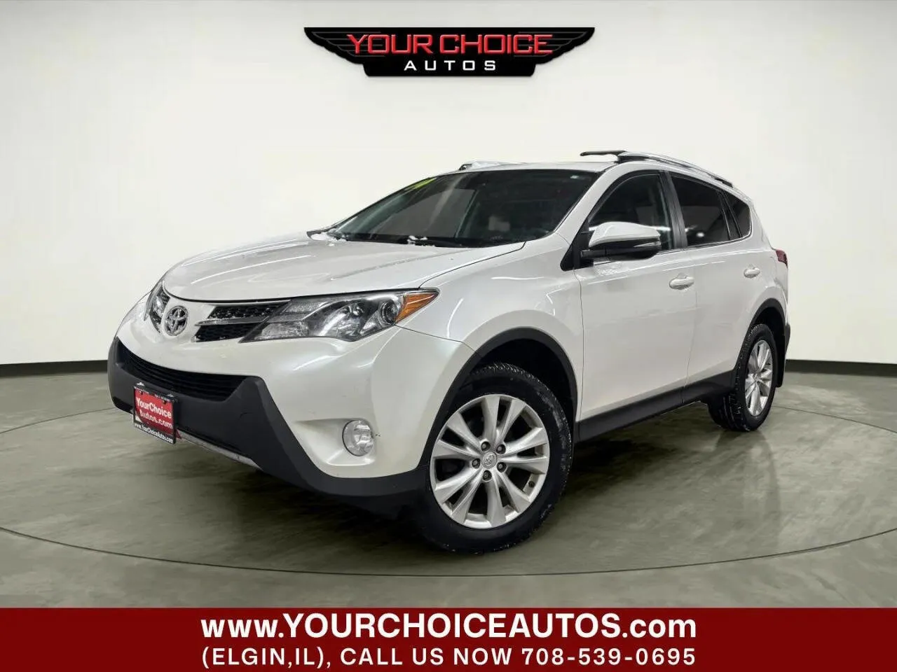 White 2014 Toyota RAV4 Limited for sale in Elgin, IL