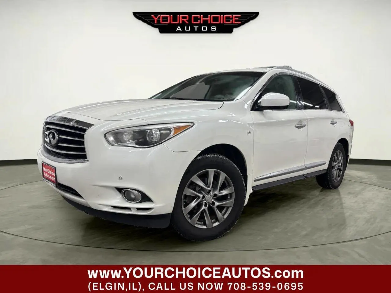 White 2015 INFINITI QX60 Base AWD 4dr SUV for sale in Elgin, IL