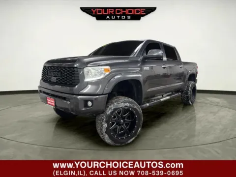 Silver 2015 Toyota Tundra 4WD Truck Platinum 4x4 4dr CrewMax Cab Pickup SB (5.7L V8) for sale in Elgin, IL