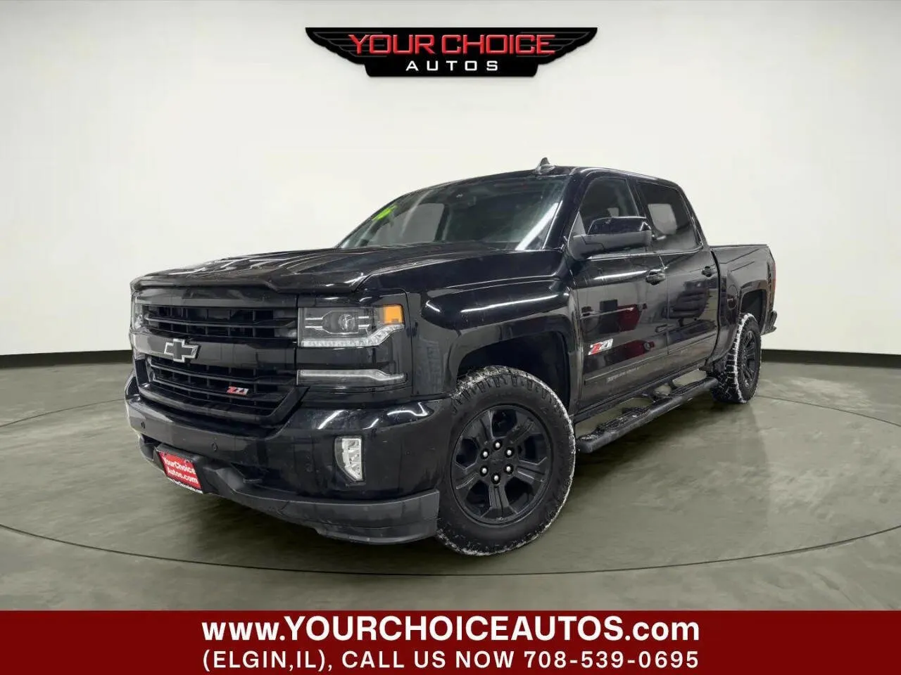 Black 2016 Chevrolet Silverado 1500 LTZ for sale in Elgin, IL
