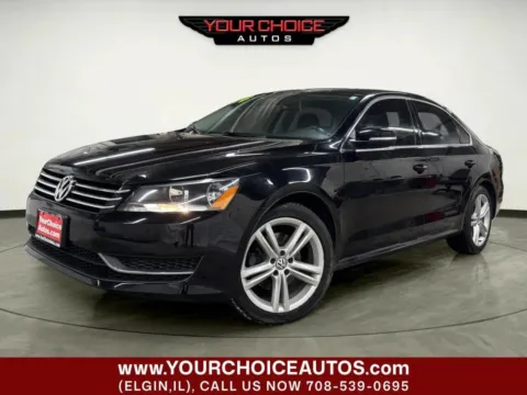 Black 2014 Volkswagen Passat 1.8T SE 4dr Sedan 6A for sale in Elgin, IL