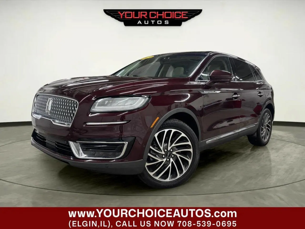 Red 2019 Lincoln Nautilus Reserve for sale in Elgin, IL
