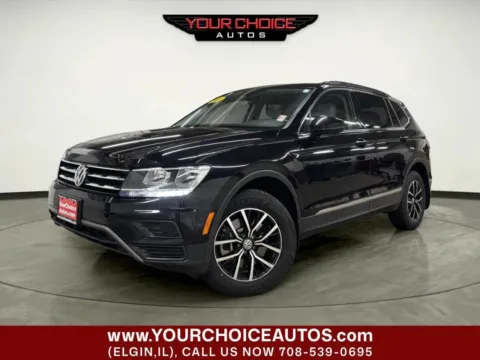 Black 2021 Volkswagen Tiguan SE 4Motion AWD 4dr SUV for sale in Elgin, IL