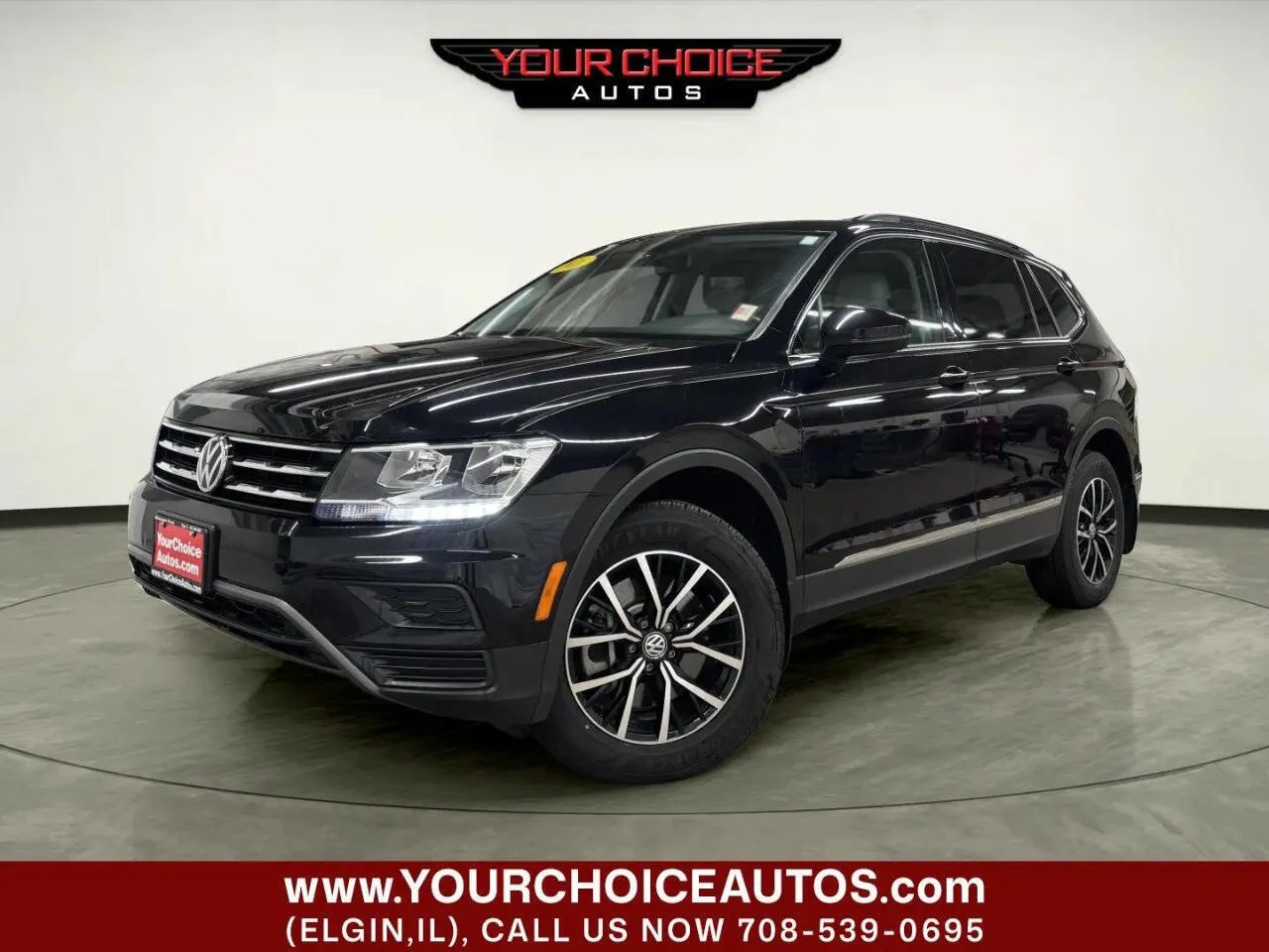 Black 2021 Volkswagen Tiguan SE 4Motion AWD 4dr SUV for sale in Elgin, IL