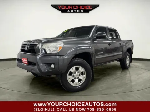 Gray 2013 Toyota Tacoma V6 4x4 4dr Double Cab 5.0 ft SB 5A for sale in Elgin, IL