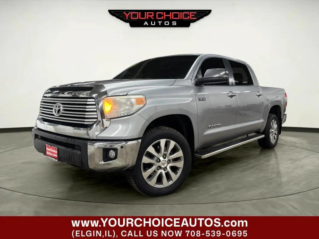 Silver 2015 Toyota Tundra 4WD Truck LTD for sale in Elgin, IL