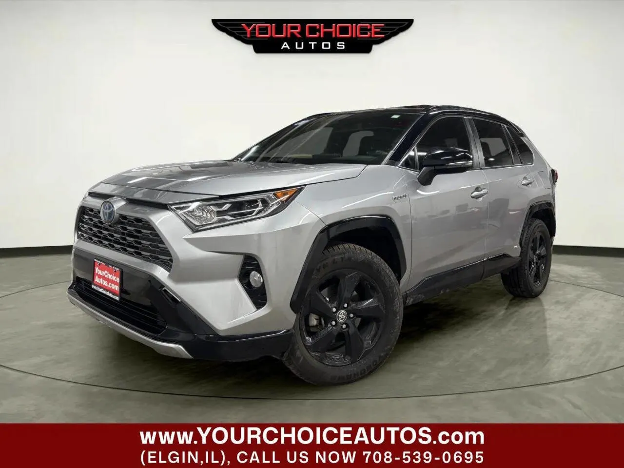 Silver 2020 Toyota RAV4 Hybrid XSE for sale in Elgin, IL