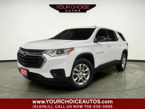 White 2021 Chevrolet Traverse LS for sale in Elgin, IL