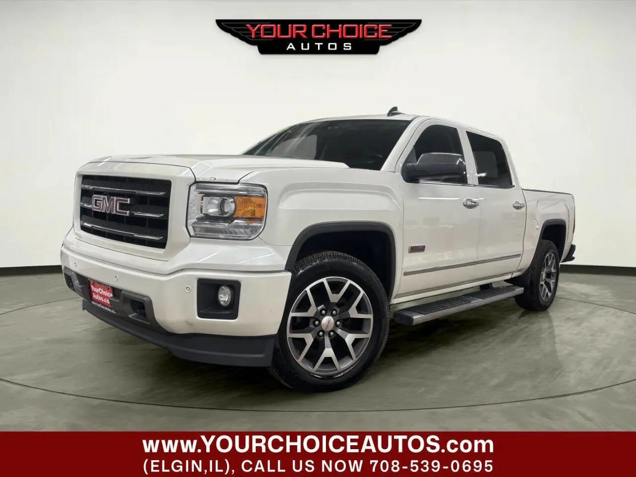 White 2015 GMC Sierra 1500 SLT for sale in Elgin, IL