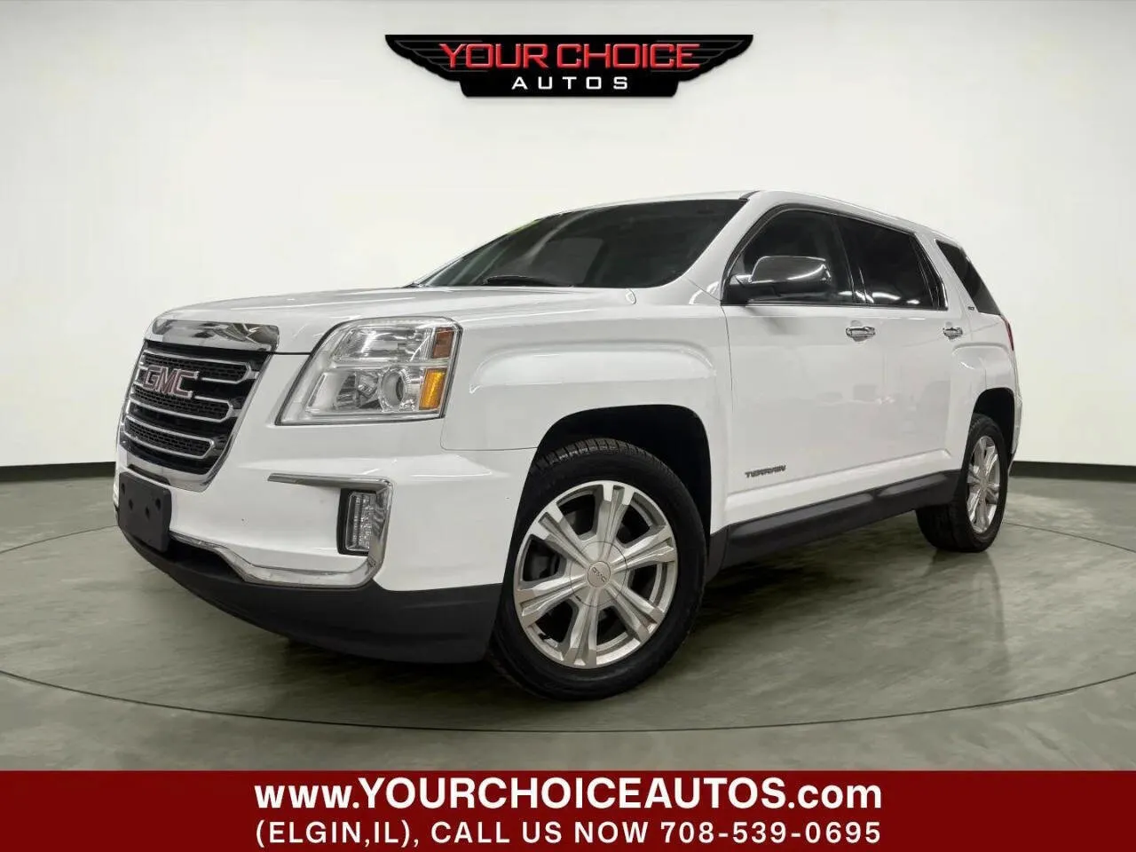 White 2017 GMC Terrain SLT for sale in Elgin, IL