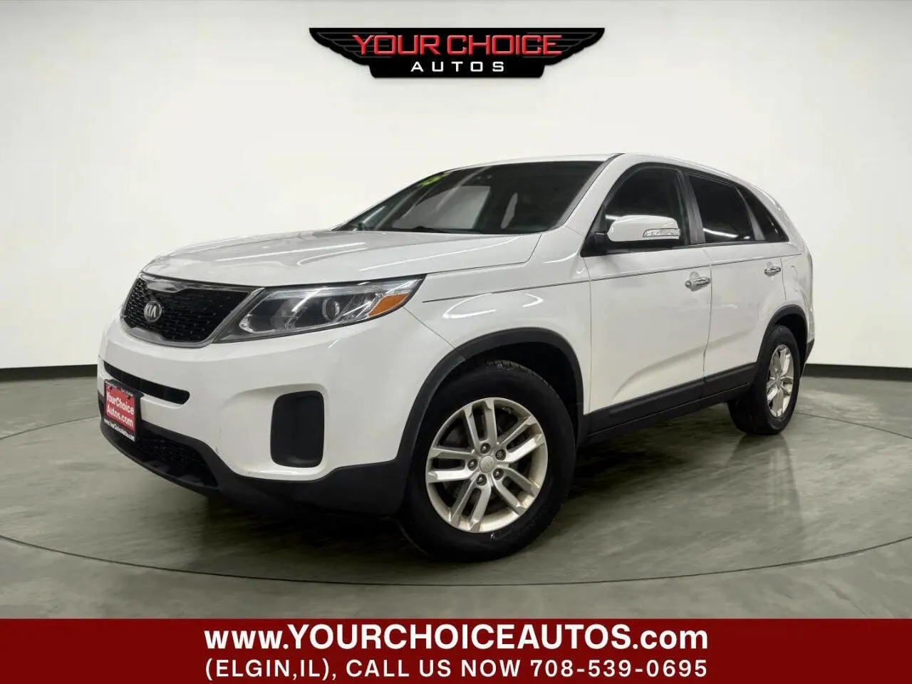 White 2015 Kia Sorento LX for sale in Elgin, IL