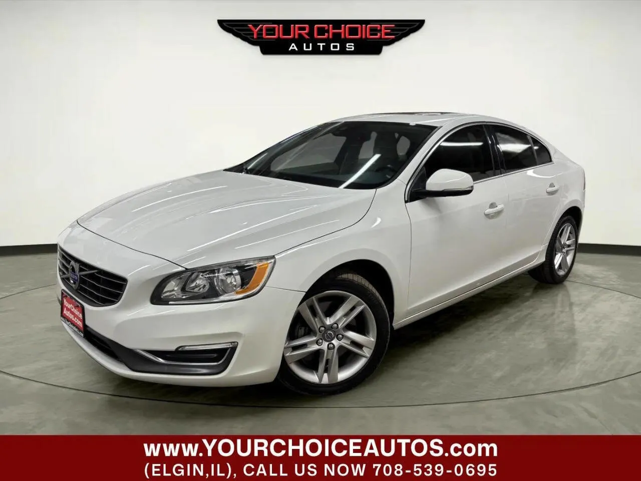 White 2015 Volvo S60 T5 Premier for sale in Elgin, IL