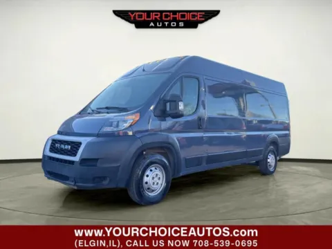 Blue 2021 Ram ProMaster Cargo Van 3500 159 WB 3dr High Roof Extended Cargo Van for sale in Elgin, IL