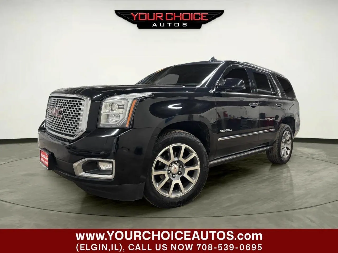 Black 2016 GMC Yukon Denali for sale in Elgin, IL