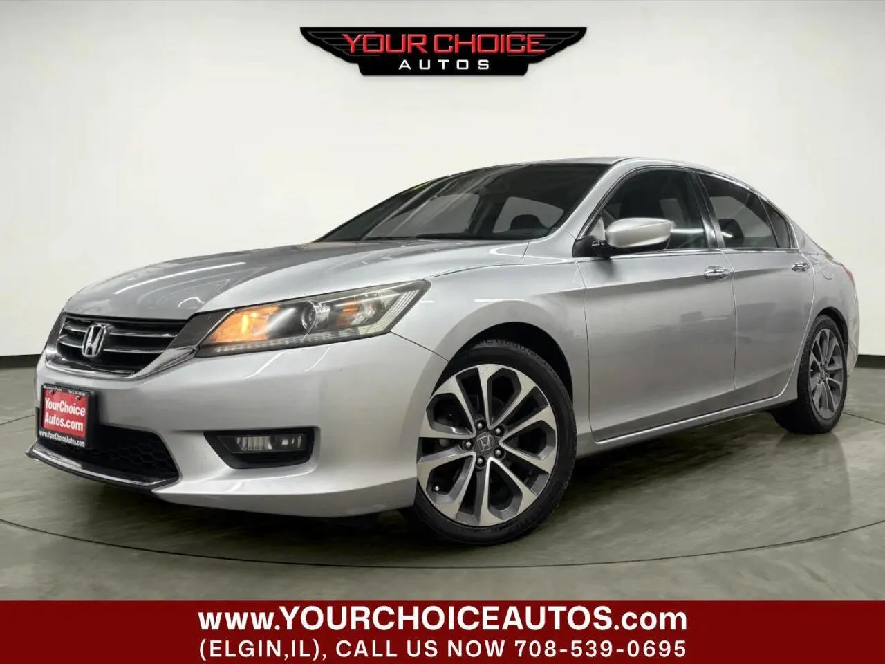 Silver 2014 Honda Accord Sedan Sport for sale in Elgin, IL