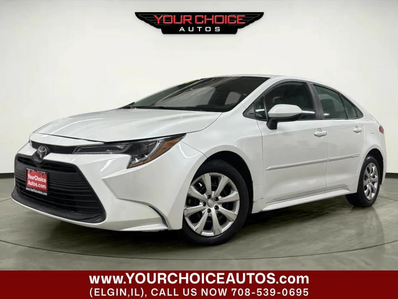 White 2024 Toyota Corolla LE for sale in Elgin, IL