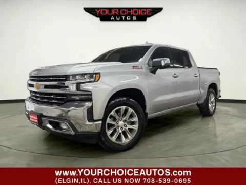 Silver 2019 Chevrolet Silverado 1500 LTZ for sale in Elgin, IL