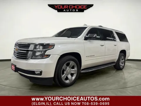 White 2015 Chevrolet Suburban LTZ for sale in Elgin, IL