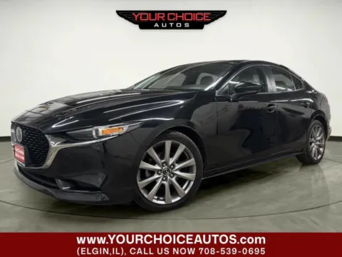 Black 2019 Mazda Mazda3 Sedan w/Preferred Pkg for sale in Elgin, IL