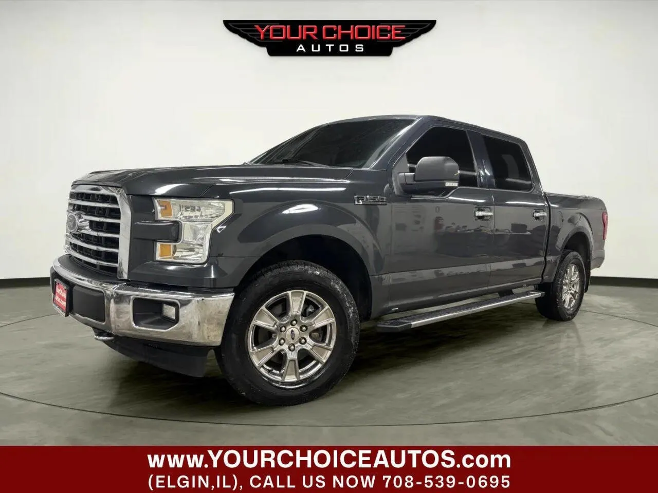 Gray 2017 Ford F-150 XLT 4x4 4dr SuperCrew 5.5 ft. SB for sale in Elgin, IL