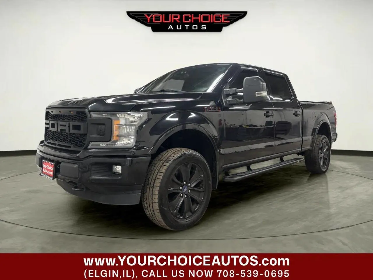 Black 2019 Ford F-150 XLT 4x4 4dr SuperCrew 6.5 ft. SB for sale in Elgin, IL