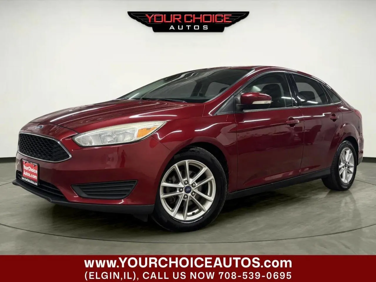 Red 2015 Ford Focus SE for sale in Elgin, IL