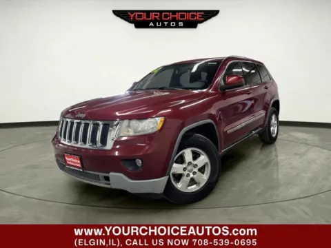 Red 2012 Jeep Grand Cherokee Laredo for sale in Elgin, IL