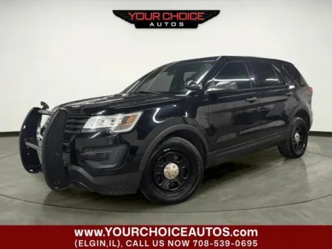 Black 2018 Ford Police Interceptor Utility AWD 4dr SUV for sale in Elgin, IL