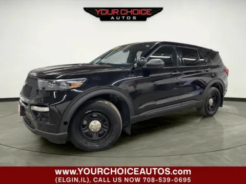 Black 2020 Ford Police Interceptor Utility AWD 4dr SUV for sale in Elgin, IL