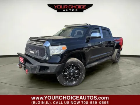 Black 2015 Toyota Tundra 4WD Truck 1794 Edition 4x4 4dr CrewMax Cab Pickup SB (5.7L V8 FFV) for sale in Elgin, IL